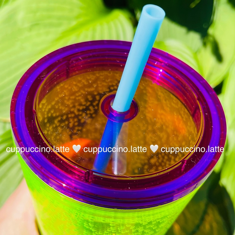 🫧LAST SET🫧Starbucks Summer 2023 Lime & Tangerine Bubbleseed Infused Tumblers - Picture 5 of 12